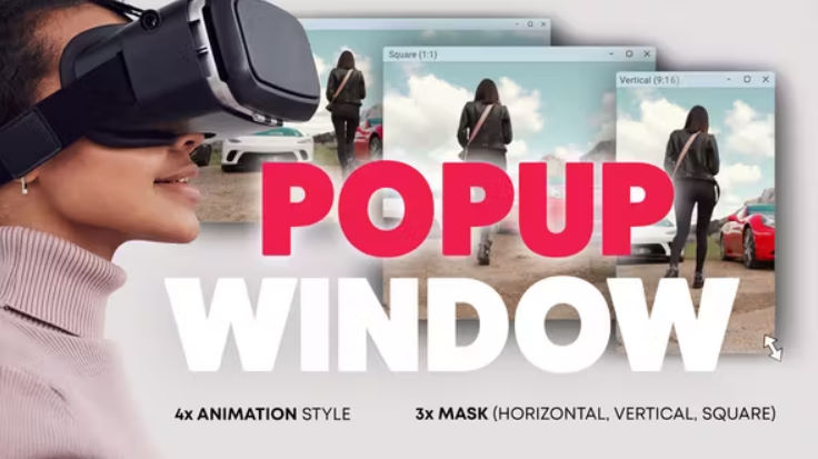 Videohive Computer Popup Window