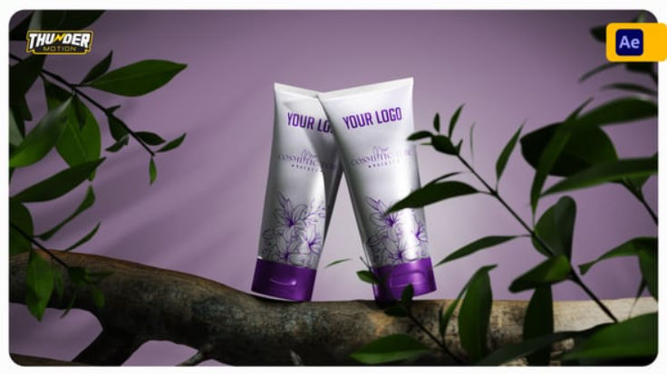 Videohive Cosmetic Tube Promo Mockup