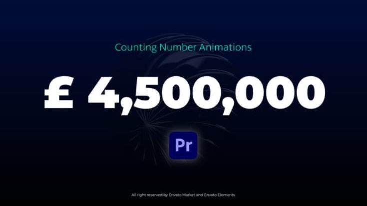 Videohive Counting Number Animations || MOGRT