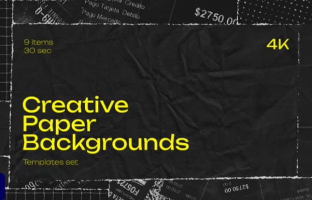 Videohive Creative Paper Backgrounds MOGRT