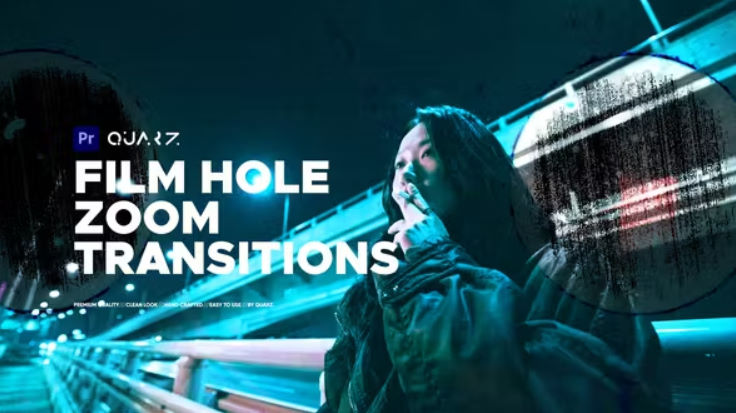 Videohive Film Hole Zoom Transitions