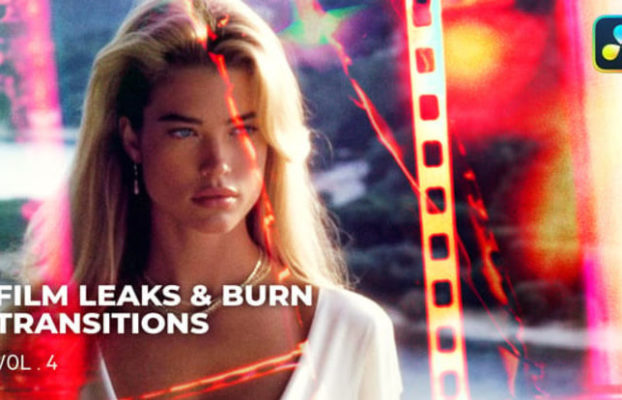 Videohive Film Leaks & Burn Transitions VOL. 4 | DaVinci Resolve