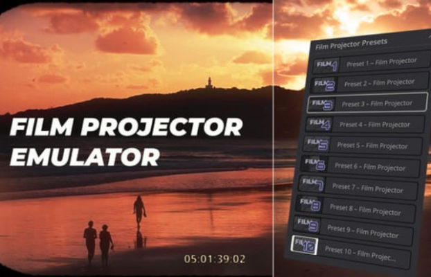 Videohive Film Projector Emulator | Davinci Resolve Macros