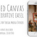 Videohive Framed canvas on decorative easel