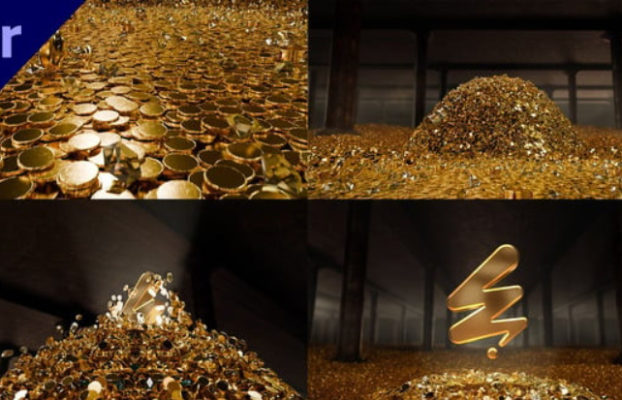 Videohive Golden Treasure Logo Reveal