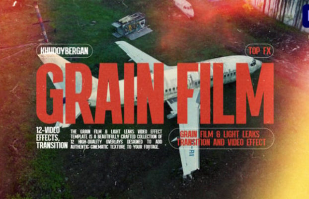 Videohive Grain Film & Light Leaks Transition And Video Effect Premiere Pro