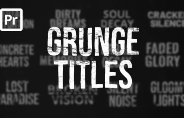 Videohive Grunge Titles for Premiere Pro