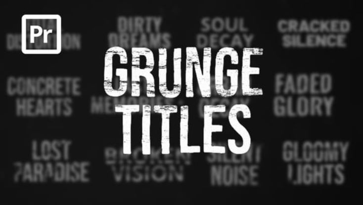 Videohive Grunge Titles for Premiere Pro