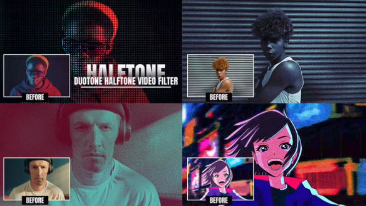 Videohive Halftone and Duotone Effects | PP