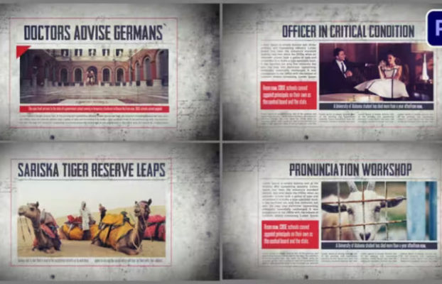 Videohive History On Newspaper For Premiere Pro