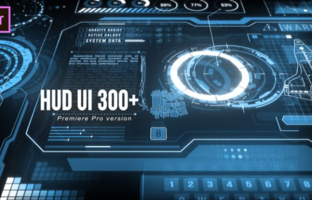 Videohive HUD UI Pack 300+ for Premiere Pro