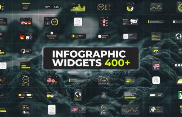 Videohive Infographics Pack – Glass Widgets