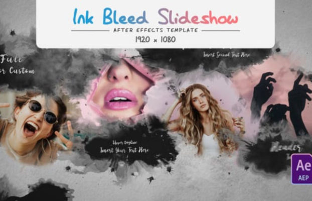 Videohive Ink Bleed Slideshow