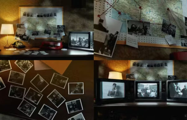 Videohive Investigation Surface | Detective Old TV Opener | MOGRT