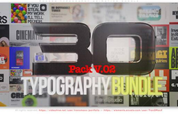 Videohive Modern Typography Animation Bundle