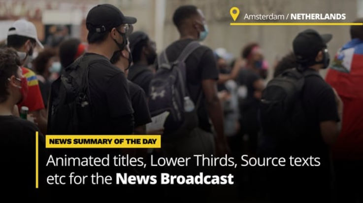 Videohive News Titles – Animated Titles and Lower Thirds for Broadcast News