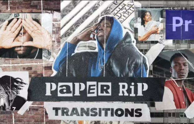 Videohive Paper Rip Transitions (Vertical)