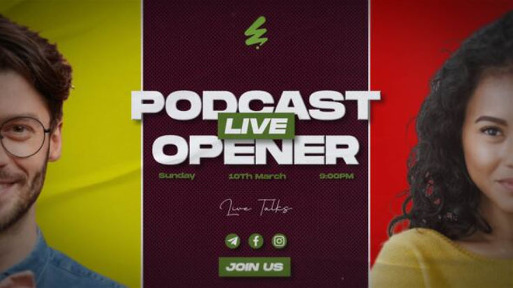 Videohive Podcast Opener | MOGRT