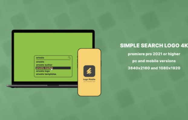Videohive Premiere Pro Simple Search Logo 4K for PC and Mobile