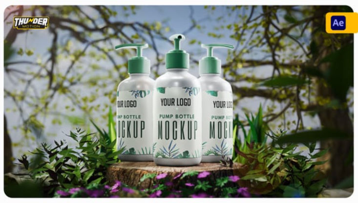 Videohive Pump Bottle Mockup