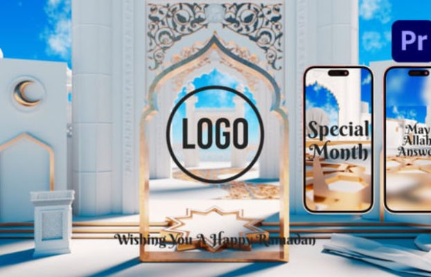 Videohive Ramadan Blessings: White & Gold Reveal