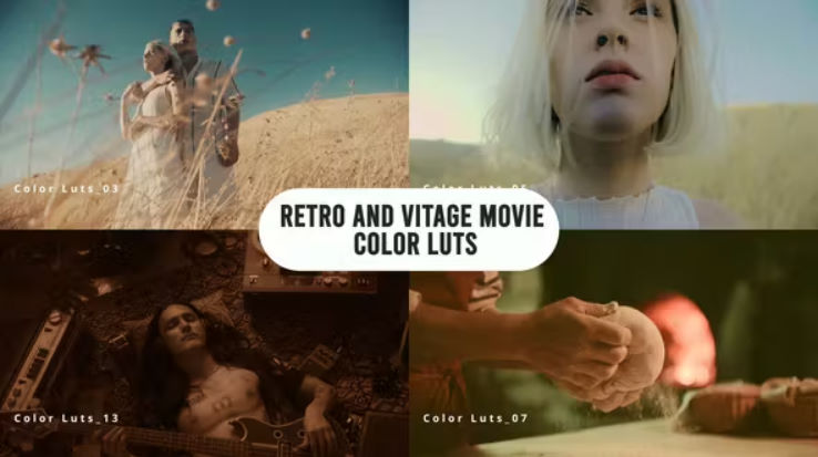 Videohive Retro and Vintage Movie Color LUTs