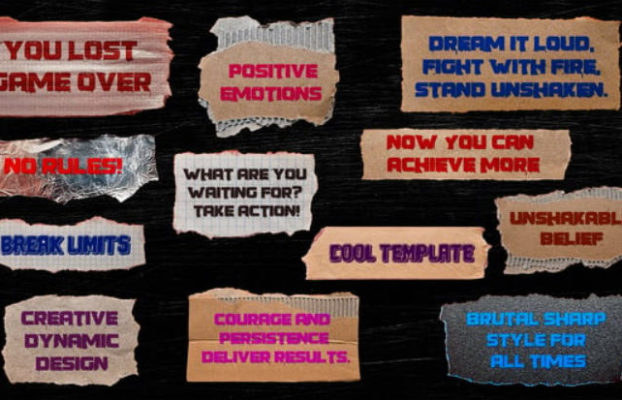 Videohive Ripped Paper Tape Titles | MOGRT