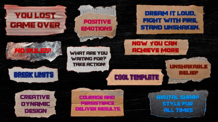 Videohive Ripped Paper Tape Titles | MOGRT