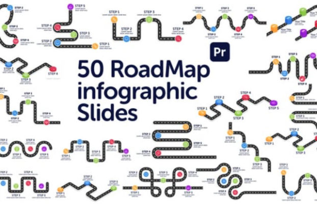 Videohive Roadmap Infographics Slides for Premiere Pro