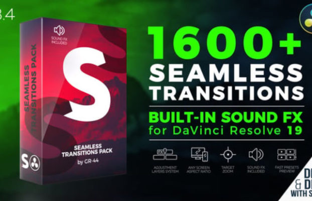 Videohive Seamless Transitions for DaVinci Resolve V3.4