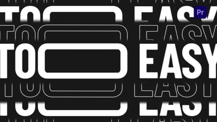 Videohive Stretch Text Typography For Premiere Pro