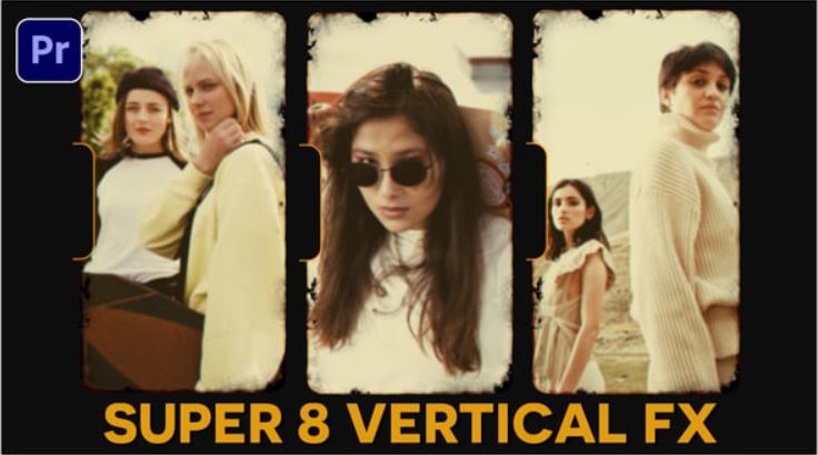 Videohive Super8 Vertical I TikTok, Shorts, Reels I Premiere