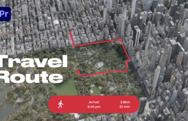 Videohive Travel Route