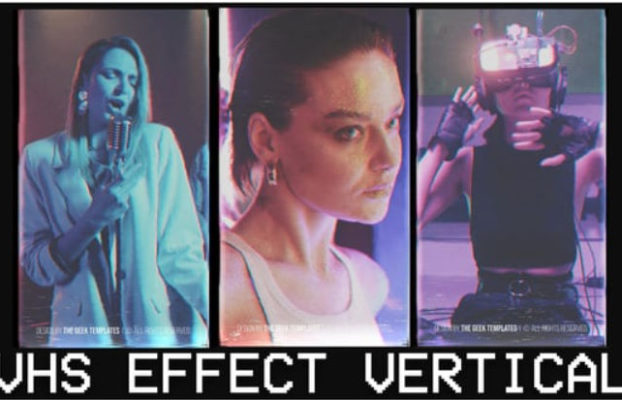 Videohive VHS Effect Vertical I TikTok, Shorts, Reels