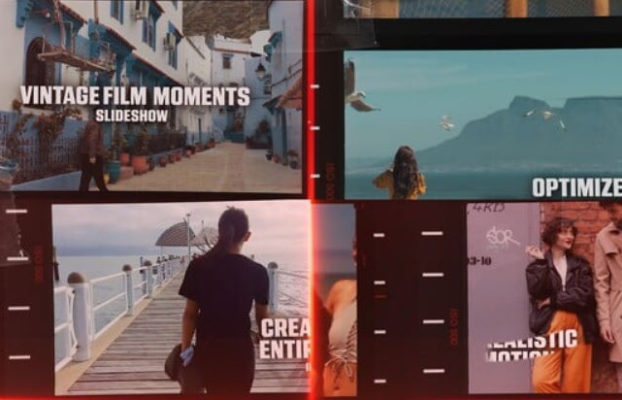 Videohive Vintage Moments Film Slideshow: Classic Vintage Aesthetic for Premiere Pro