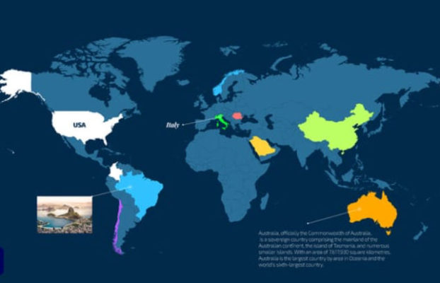 Videohive World Map Info | For Premiere Pro