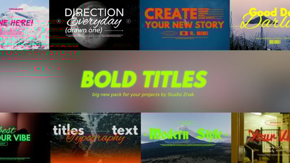 Videohive Bold Titles 56148096