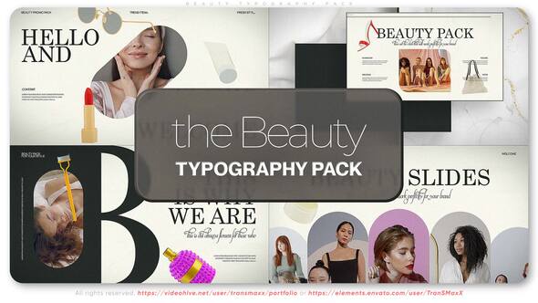 Videohive Beauty Typography Pack