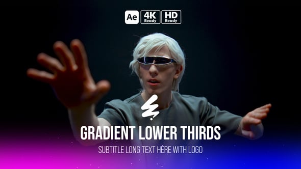 Videohive Gradient Lower Thirds 57714923