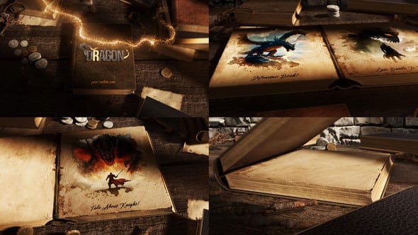 Videohive Legendary Book Unveil
