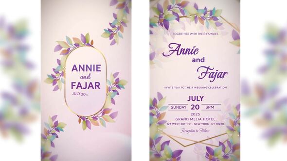 Videohive Save the date invitation card