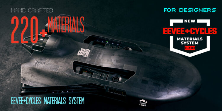 Blender Market – Eevee + Cycles Materials System v9.2