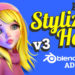 Blender Stylized Hair PRO v3.26