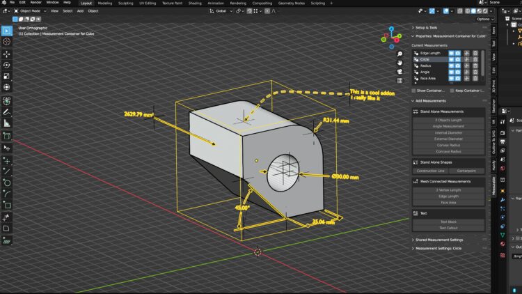Gumroad – Measurable v1.2 [Blender Addon]