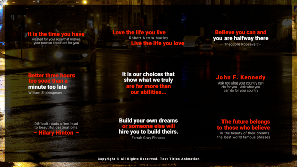 Videohive Simple Text