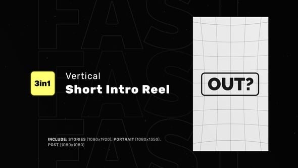 Videohive Vertical Short Intro Reel