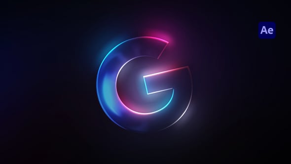 Videohive Futuristic Neon Logo Reveal