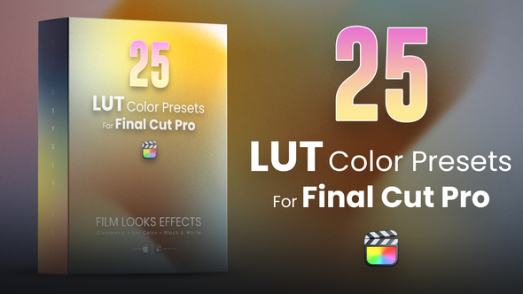 VideoHive 25 LUTs pack for Final Cut Pro