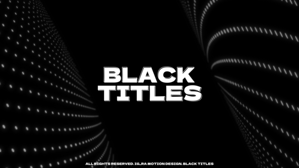 VideoHive Black Titles | PP