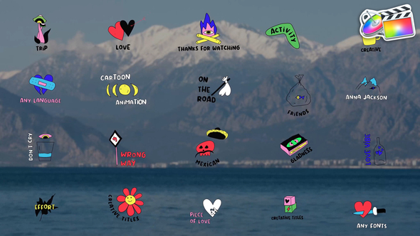 VideoHive Cartoon Acid Titles for FCPX